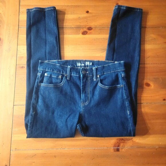 RSQ Seattle Skinny Taper Dark Wash Blue Jeans w/Contrast Stitching - Size 30x30 - Picture 6 of 12